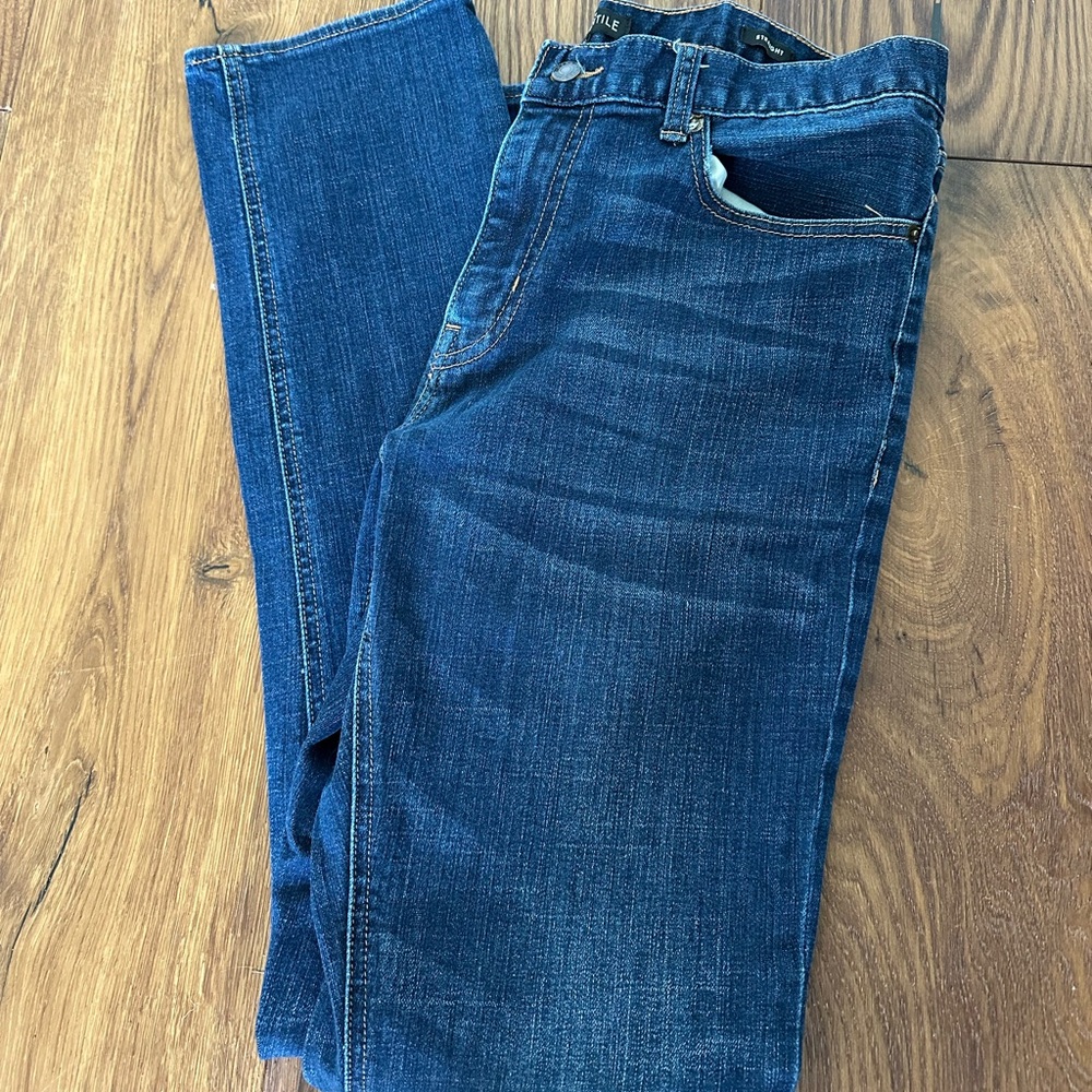 Men's J. Crew Straight Leg Blue Jeans
